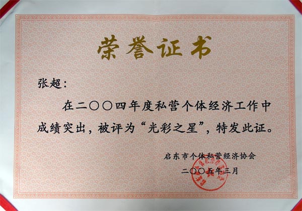 個(gè)人榮譽(yù)